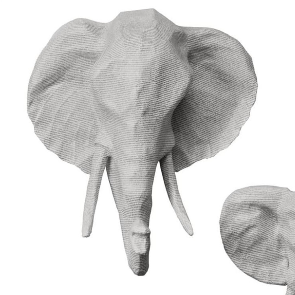 Restoration Hardware Paper mache wall decor animal heads.